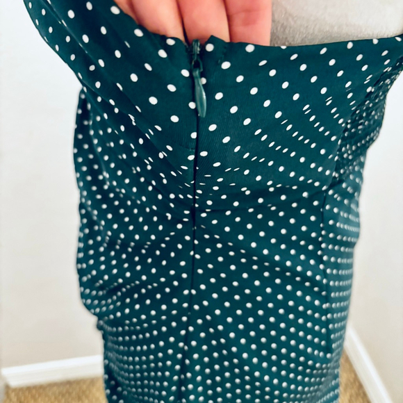 Urban Outfitters New Green Polka Dot Mini Dress S - Picture 12 of 12